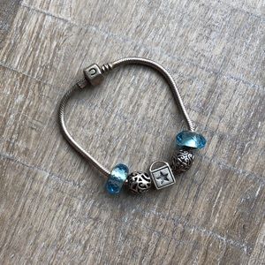 Chamilia sterling silver charm bracelet